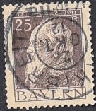 [The 90th Anniversary of the Birth of Prince Luitpold - Type I: Small 9 and no Foot on 1 in "1911". Type II: Large 9 and Foot on 1 in "1911", тип F10]