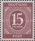 [1a edizione del Consiglio di controllo alleato - A Berlino e nella zona sovietica valido fino al 1948-07-31 - Filigrana: DEUTSCHE POST multipla, discendente , Scrivi A10]