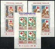 [Foundation of the Red Cross in Togo and the 100th Anniversary of International Red Cross, type CD]
