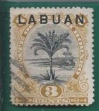 [North Borneo Stamps Overprinted "LABUAN", Tüüp J2]