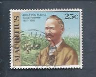 [The 125th Anniversary of the Arrival in Mauritius of Adolf von Plevitz, Tip OF]