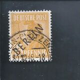 [BERLIN in Black Overprint on "Allied Occupation Zone" Stamps, Scrivi A9]