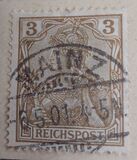 [Germania - Inscription "REICHSPOST", Tipi J1]