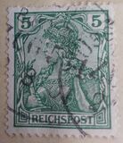 [Germania - Inscription "REICHSPOST", Tipi J2]