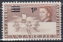 [Antarctic Research - Issues of 1963 Surcharged, type B1]