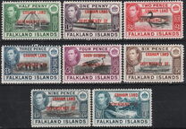 [Falkland Islands Postage Stamps Overprinted "GRAHAM LAND DEPENDENCY OF.", type A]