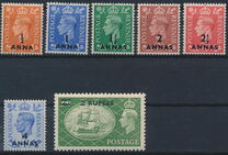 [Great Britain Postage Stamps Issues of 1950 & 1951 Surcharged, प्रकार F]