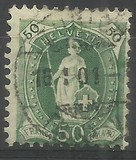 [Definitive 1899-1903 - Standing Helvetia - White Paper, type M9]