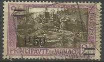 [Prince Louis II, Viaduct and Monaco Harbour - Surcharged, тып BH]