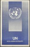 [The 40th Anniversary of United Nations, type LR]