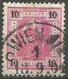 [Emperor Franz Josef I, 1830-1916 - Value in "Heller" - Without Varnish Bars, Numerals in Black, type Q2]