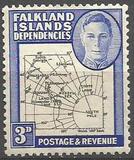 [King George VI - Map of Falkland Islands, type A7]