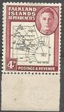 [King George VI - Map of Falkland Islands, type A9]