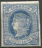 [Queen Isabella II - Inscription: "1866", type H1]