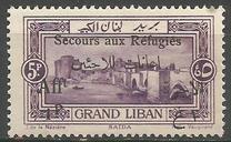 [War Refugee Charity - Various Stamps Overprinted "Secours aux Refugies Afft" and Surcharged in French and Arabic, tip AB3]