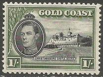 [King George VI & Christiansborg Castle, Accra, type R]