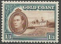 [King George VI & Christiansborg Castle, Accra, type R1]
