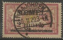 [French Postage Stamps Overprinted "MEMEL" and Surcharged, प्रकार B13]