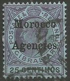 [Gibraltar Postage Stamps Overprinted "Morocco Agencies" - Ordinary or Coated Paper, type C3]