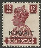 [King George VI - India Postage Stamps Overprinted "KUWAIT", type AL10]