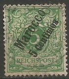 [German Empire Postage Stamps Surcharged, type B1]