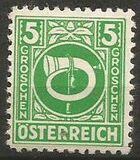 [Corno postale - Non valido nella zona di occupazione Sovietica. I francobolli furono stampanti negli USA nel 1945. Il progetto del francobollo fu approvato nel marzo 1945 e gli ordini completati furono consegnati durante il periodo che va dal 16/4 al 14/11 e il 21/12/45 - Stampatore: Bureau of Engraving & Printing, Scrivi JG3]