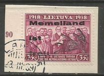 [The Reunification of Vilnus and Lithuania - With Blue overprint, type XEX2]