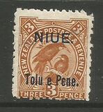 [New Zealand Postage Stamps Surcharged, type E]