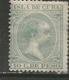 [King Alfonso XIII, Inscription "ISLA DE CUBA", type L4]