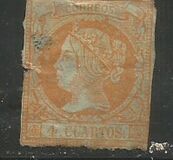 [Queen Isabella II - Colored Paper, type O1]