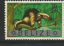 [British Honduras Postage Stamps Overprinted "BELIZE", type A4]