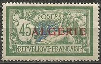 [Sellos de Francia sobrecargados en rojo. "ALGÉRIE" , tipo A5]