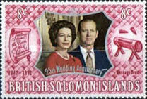 [The 25th Anniversary of the British Royal Couple, type EI]