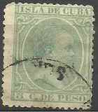 [King Alfonso XIII, Inscription "ISLA DE CUBA", type L3]