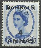 [Great Britain Postage Stamps Overprinted "BAHRAIN" & Surcharged, type N1]