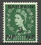 [Great Britain Postage Stamps Overprinted "BAHRAIN" in Blue & Surcharged, type O3]