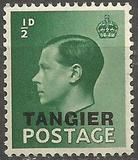 [King Edward VIII - Great Britain Postage Stamps Overprinted "TANGIER", type D]
