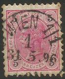 [Emperor Franz Josef I, 1830-1916 - Granite Paper. Numerals in Black, type N3]