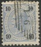 [Emperor Franz Josef I, 1830-1916 - Granite Paper. Numerals in Black, type N4]