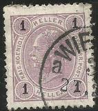 [Emperor Franz Josef I, 1830-1916 - Value in "Heller" Without Varnish Bars, Numerals in Black, тип N13]