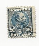 [King Christian IX, 1818-1906 - Horizontal Lines in Background in Oval, タイプ M1]