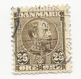 [King Christian IX, 1818-1906 - Horizontal Lines in Background in Oval, タイプ M4]