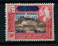 [Issues of 1954 Overprinted "SOUTH ARABIA" and Surcharged, type U1]