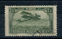 [Airmail - Plane over Casablanca - Inscribed MAROC above, POSTAL SERVICE AERIEN below, type AF]