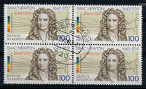 [350° Anniversario della nascita di Sir Isaac Newton - Stampatore: Bundesdruckerei, Scrivi BBO]