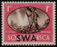 [South Africa Postage Stamps Overprinted "SWA", type BC]