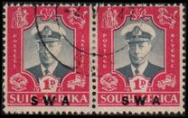 [South Africa Postage Stamps Overprinted, نوع BD]