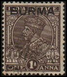 [India Postage Stamps Overprinted "BURMA", 类型 A3]