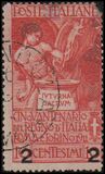 [Overprint - The 50th Anniversary of the Italian State 1911, tip AZ1]