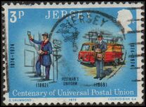 [The 100th Anniversary of the Universal Postal Union, タイプ BW]